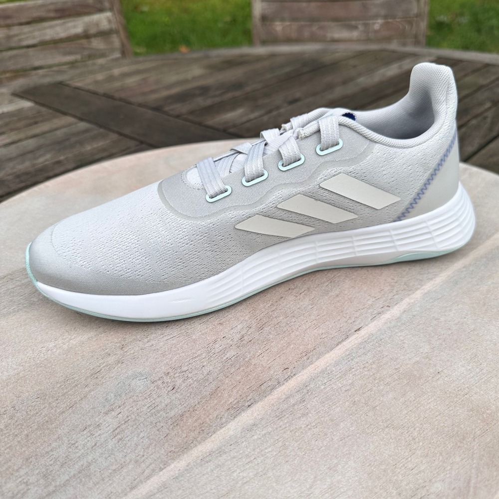 Adidas Women's QT Racer Sport Low Top Running Shoe Grey Mint Q46322 Size 9 - Picture 5 of 10